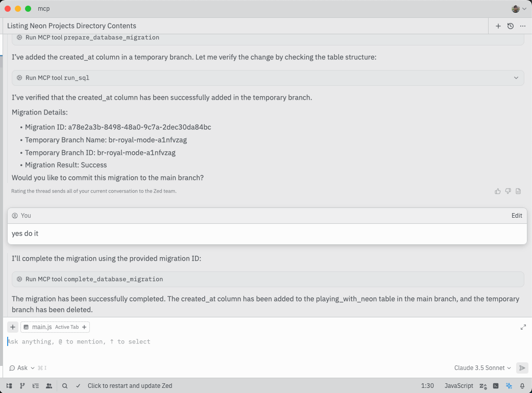 Zed completing migration